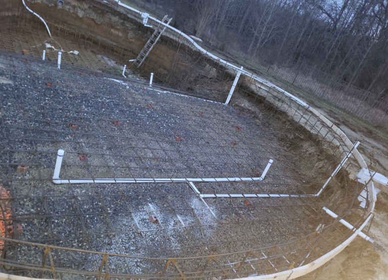 Gunite Pool Base Floor